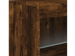 vidaXL Sideboard mit LED-Leuchten Räuchereiche 60x37x67 cm 836655* Sideboards