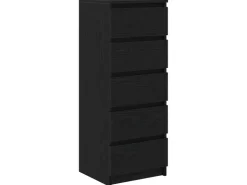 vidaXL Sideboard mit Schubladen Schwarz Eichen-Optik 37,5x35x99 cm 861761