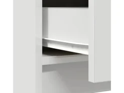 vidaXL Sideboard mit Schublade Weiß 71x35x65 cm Holzwerkstoff 861571
