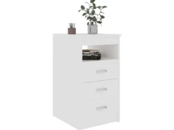 vidaXL Sideboard mit Schubladen Weiß 40x50x76 cm Holzwerkstoff
