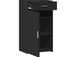 vidaXL Sideboard Schwarz 50x42,5x93 cm Holzwerkstoff 846293