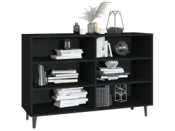 vidaXL Sideboard Schwarz 103,5x35x70 cm Holzwerkstoff 806041