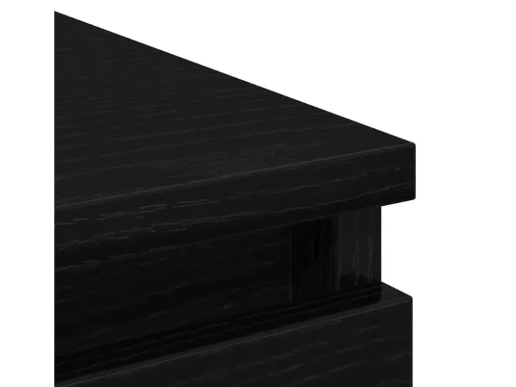 vidaXL Sideboard Schwarz Eichen-Optik 80x35x76 cm Holzwerkstoff 861734* Kommode