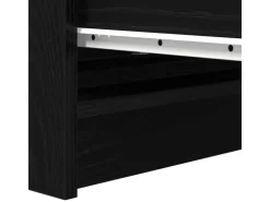 vidaXL Sideboard Schwarz Eichen-Optik 80x35x76 cm Holzwerkstoff 861734* Kommode