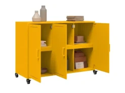 vidaXL Sideboard Senf 100,5x39x72 cm Stahl 846683