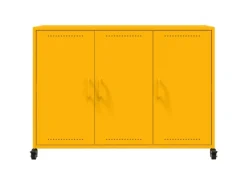 vidaXL Sideboard Senf 100,5x39x72 cm Stahl 846683