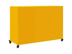 vidaXL Sideboard Senf 100,5x39x72 cm Stahl 846683