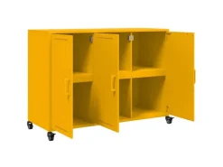 vidaXL Sideboard Senf 100,5x39x72 cm Stahl 846683