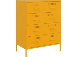 vidaXL Sideboard Senf 68x39x89 cm Stahl 842985* Sideboards|Kommode