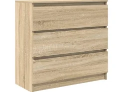 vidaXL Sideboard Sonoma-Eiche 80x35x76 cm Holzwerkstoff 861735
