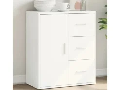 vidaXL Sideboard Weiß 60x31x70 cm Holzwerkstoff 840471