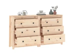 vidaXL Sideboard 140x35x80 cm Massivholz Kiefer 3114079* Sideboards|Kommode