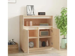 vidaXL Sideboard 70x34x80 cm Massivholz Kiefer 814384