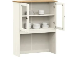 vidaXL Sideboard-Aufsatz VIGO 78x30x100 cm Massivholz Kiefer 353206* Vitrinen