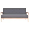 vidaXL 3-Sitzer Sofa Stoff Dunkelgrau Modell 3* Sofas