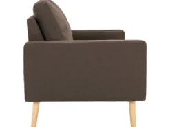 vidaXL 2-Sitzer-Sofa Braun Stoff* Sofas