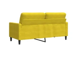 vidaXL 2-Sitzer-Sofa Gelb 140 cm Samt 2153265* Sofas
