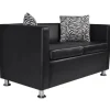 vidaXL 2-Sitzer-Sofa Kunstleder Schwarz Modell 1* Sofas