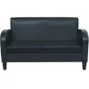 vidaXL 2-Sitzer-Sofa Kunstleder Schwarz