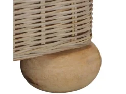 vidaXL 2-Sitzer-Sofa mit Kissen Natur Rattan* Sofas