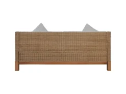 vidaXL 3-Sitzer-Sofa mit Polstern Natürliches Rattan Modell 1* Sofas