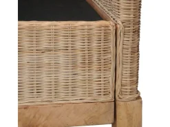 vidaXL 3-Sitzer-Sofa mit Polstern Natürliches Rattan Modell 1* Sofas
