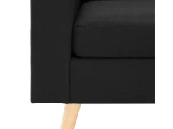 vidaXL 3-Sitzer-Sofa Schwarz Stoff Modell 4* Sofas