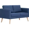 vidaXL 2-Sitzer-Sofa Stoff Blau Modell 2* Sofas