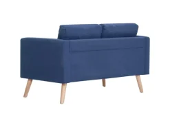 vidaXL 2-Sitzer-Sofa Stoff Blau Modell 2* Sofas