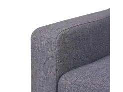 vidaXL 2-Sitzer-Sofa Stoff Grau* Sofas