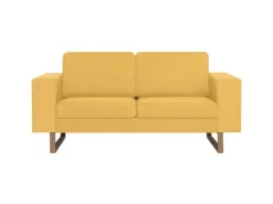 vidaXL 2-Sitzer-Sofa Stoff Gelb Modell 2* Sofas