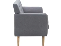 vidaXL 3-Sitzer-Sofa Stoff 172x70x82 cm Hellgrau
