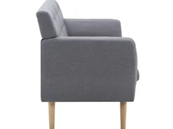 vidaXL 3-Sitzer-Sofa Stoff 172x70x82 cm Hellgrau