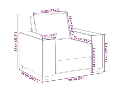 vidaXL Sofa-Set 3-Tlg Leinenmischgewebe 3324610