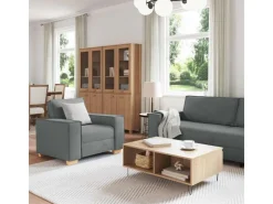 vidaXL Sofa-Set 3-Tlg Leinenmischgewebe 3324610