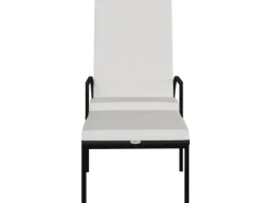 vidaXL Sonnenliege mit Fußhocker PE-Rattan 317629