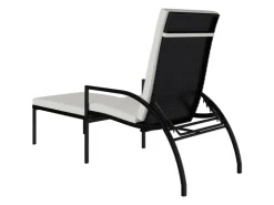 vidaXL Sonnenliege mit Fußhocker PE-Rattan 317629