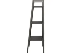 vidaXL Standregal mit 3 Böden Schwarz 56x35x108 cm