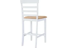 vidaXL Stehtisch und 4 Barhocker Holz Weiß* Tische