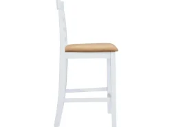 vidaXL Stehtisch und 4 Barhocker Holz Weiß* Tische