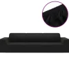 vidaXL Stretch Sofahusse 4-Sitzer Schwarz Polyester-Jersey