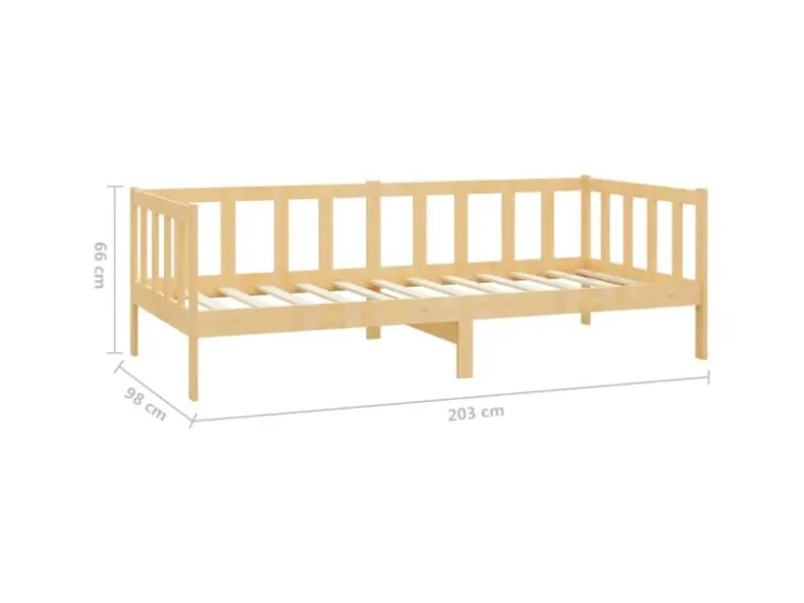 vidaXL Tagesbett Kiefer Massivholz 90x200 cm787220
