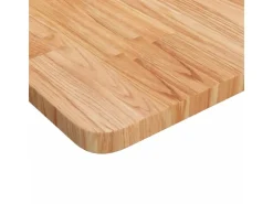 vidaXL Tischplatte Quadratisch Hellbraun 60x60x2,5cm Behandelte Eiche