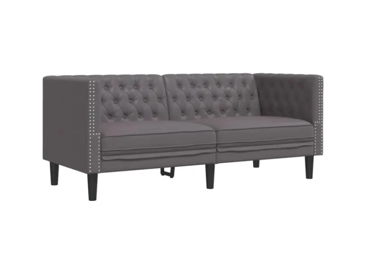 vidaXL 3-Tlg Chesterfield-Sofa-Set Kunstleder 3209270