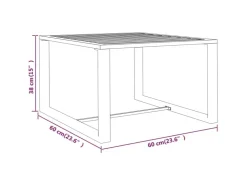 vidaXL 5-tlg Garten-Lounge-Set mit Kissen Aluminium Anthrazit Modell 2