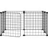 vidaXL 8-Tlg Haustierkäfig mit Tür Schwarz 35x35 cm Stahl Modell 4