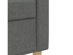 vidaXL 3-Tlg Sofagarnitur Dunkelgrau Stoff 2149639