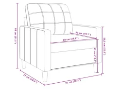 vidaXL 3-Tlg Sofagarnitur Dunkelgrau Stoff 2149639