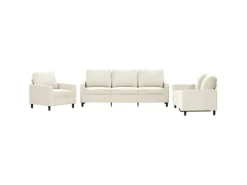 vidaXL 3-Tlg Sofagarnitur mit Kissen Samt 3201484* Sofas