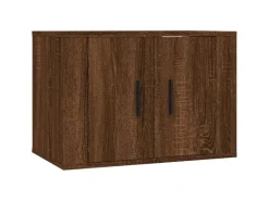 vidaXL 3-tlg. TV-Schrank-Set Braun Eichen-Optik Holzwerkstoff 1* TV-Wände